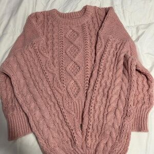 SHEIN LARGE PINK SWEATER